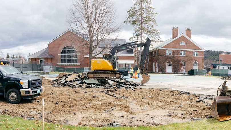 Sprung structure replaces tennis courts