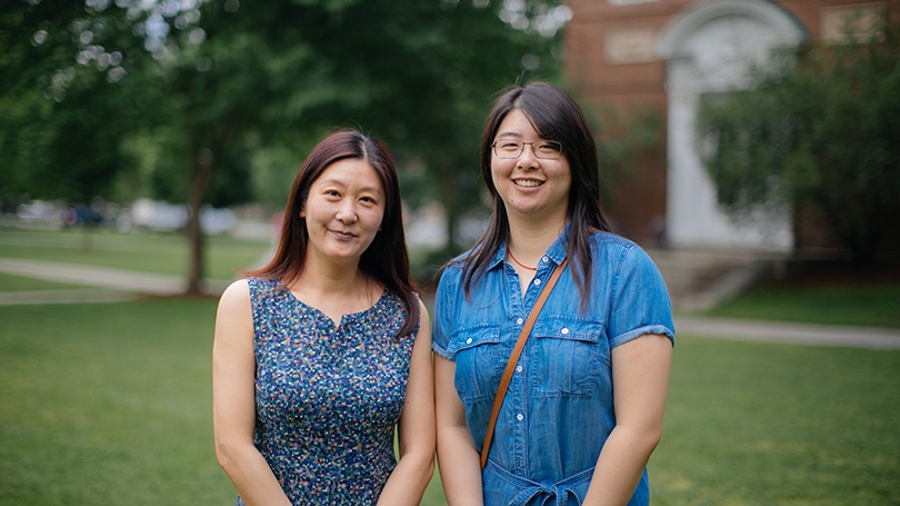 Cecelia Zhang, left, and her daughter Jenny Zhang