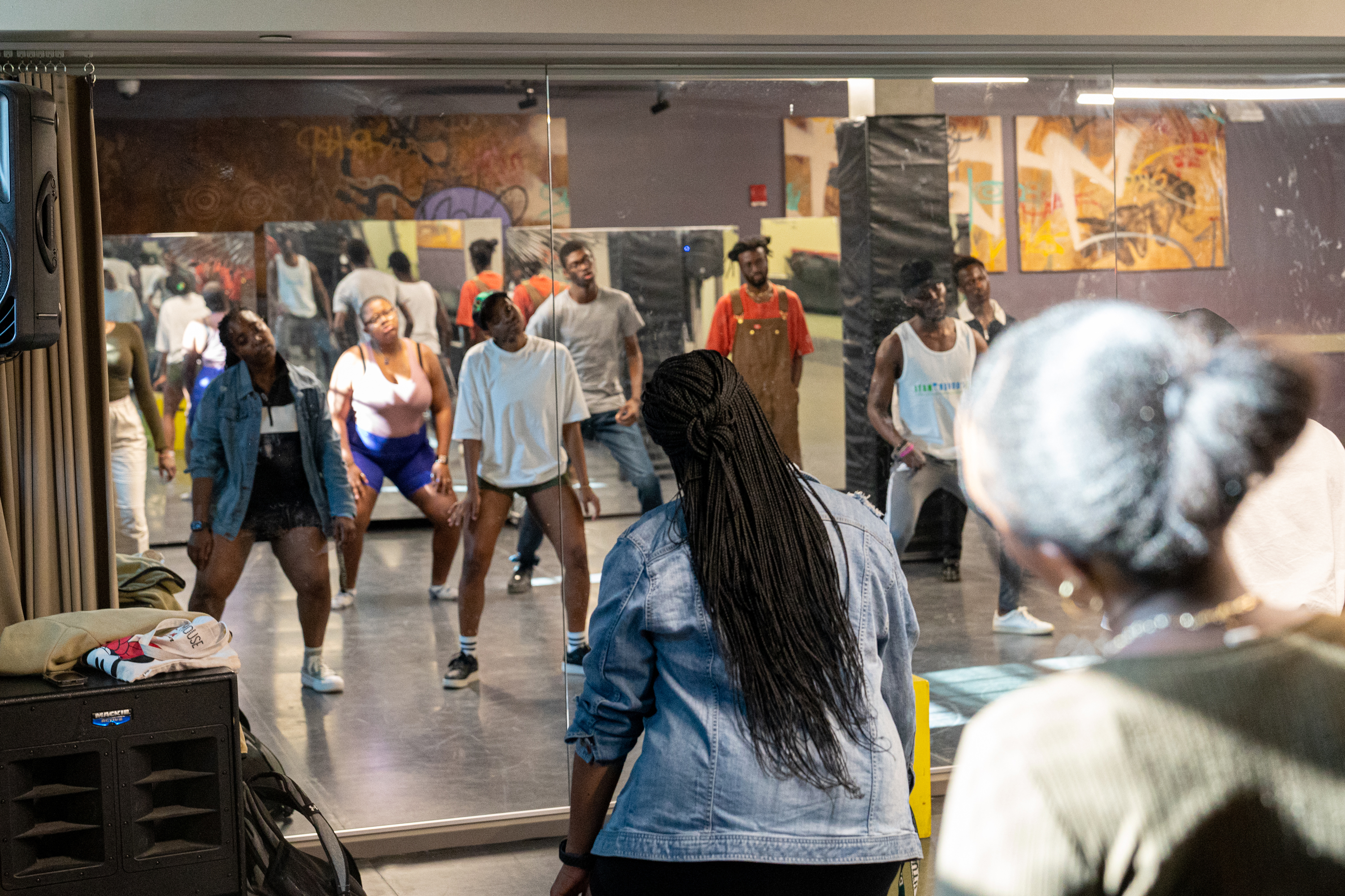 Students dance during a Soyeya Dance Workshop