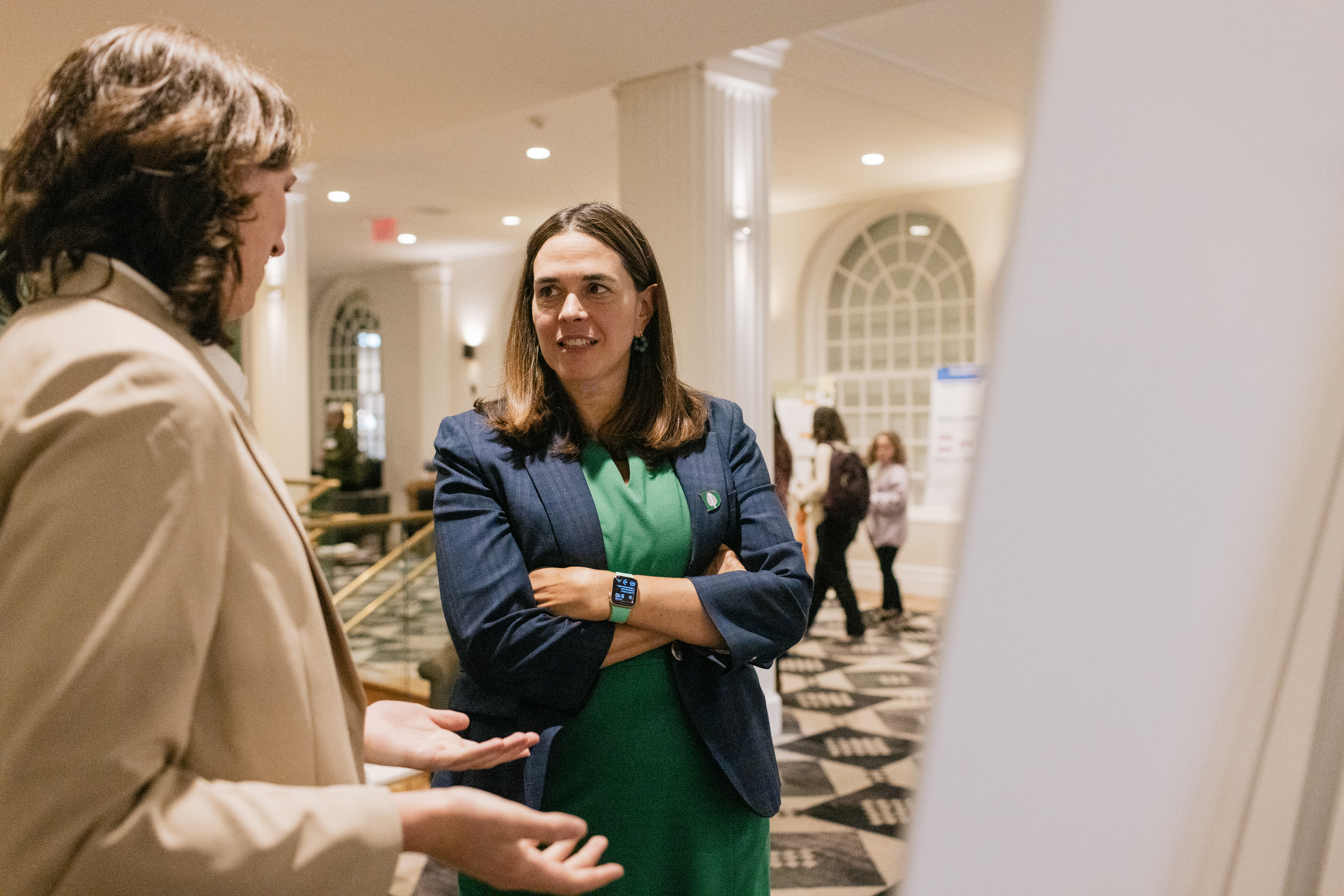 Luce Scholar Maria Mitchell '23 and President-elect Sian Leah Beilock