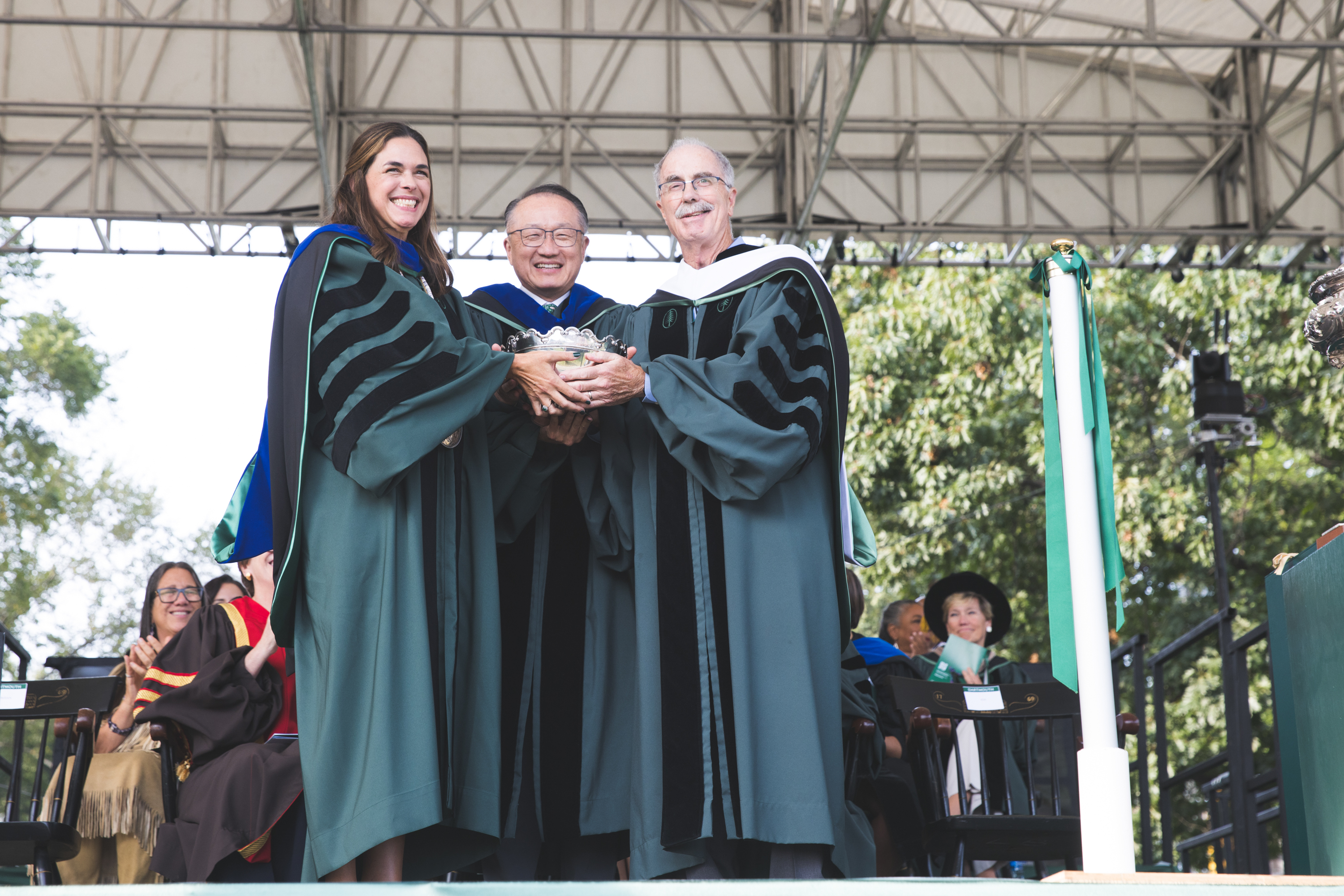 Sian Beilock, Jim Kim, and Phil Hanlon