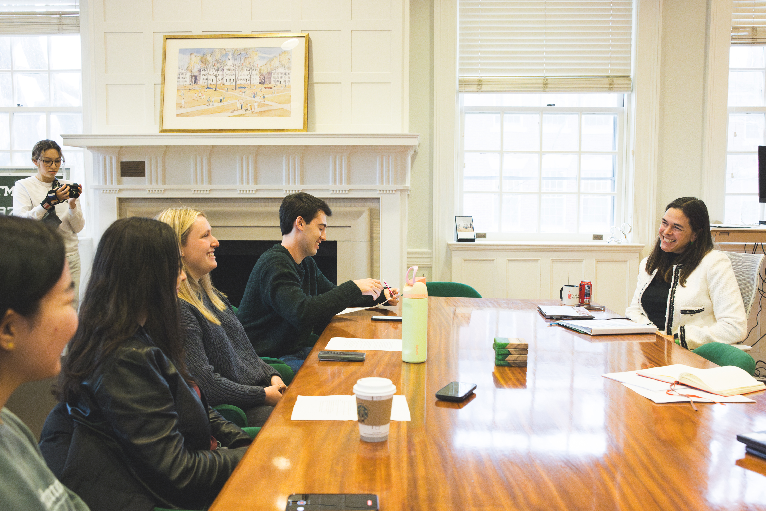 President Beilock with The D students