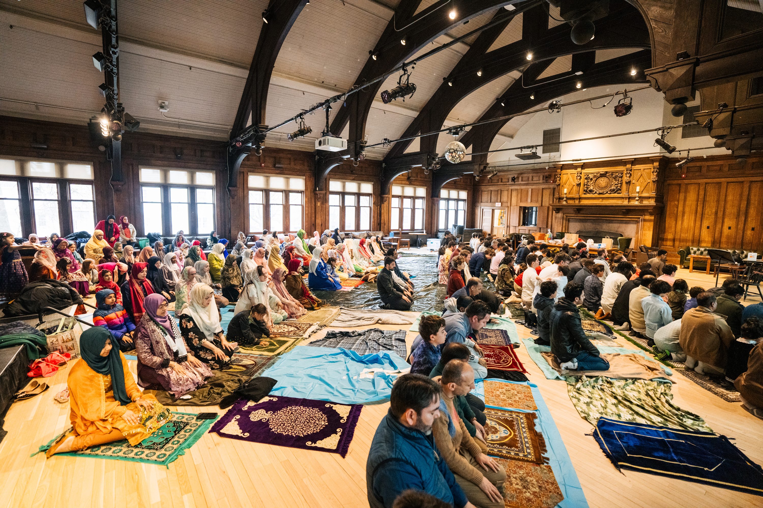 Students celebrate Eid Al-Fitr.