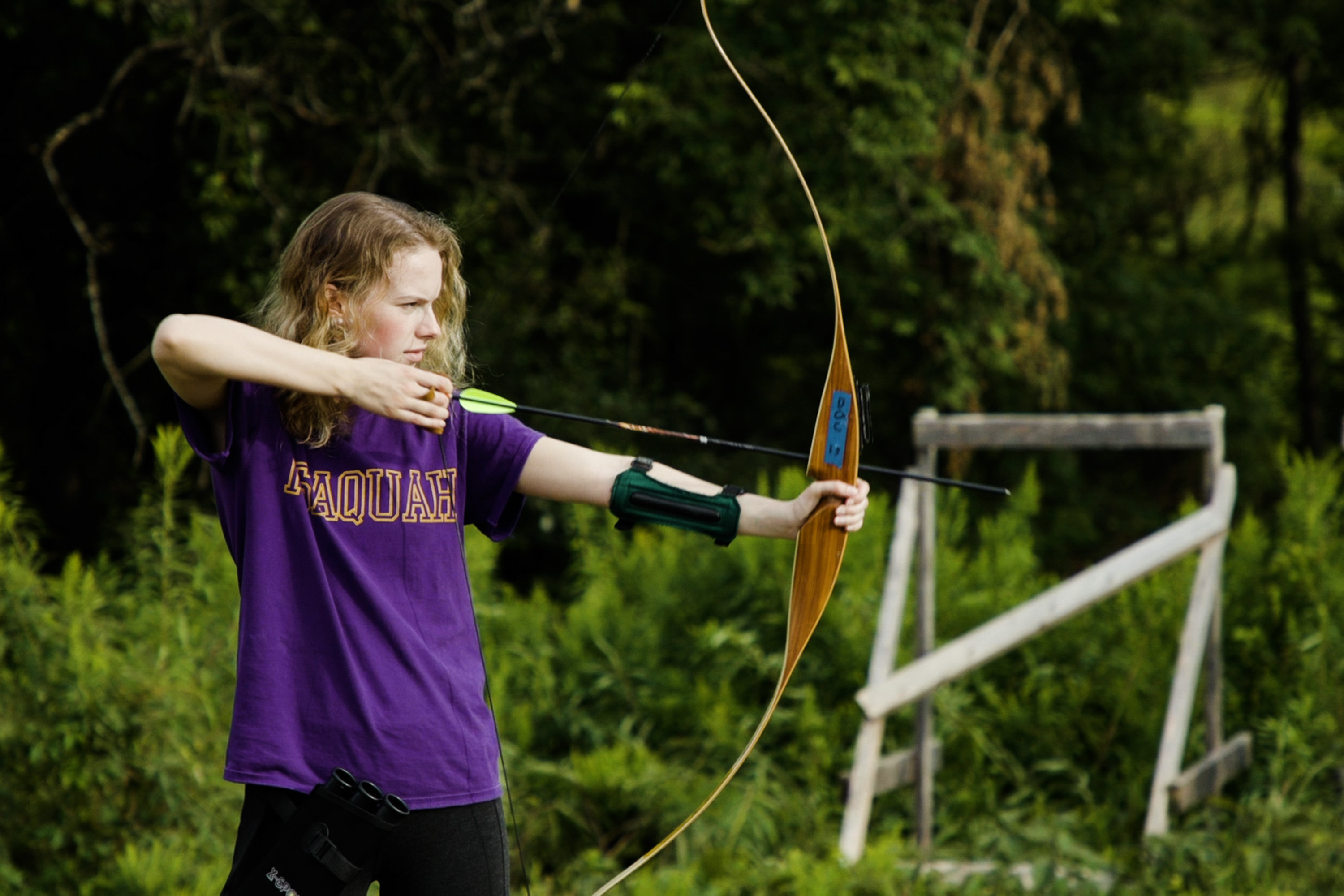 Person nocking an arrow