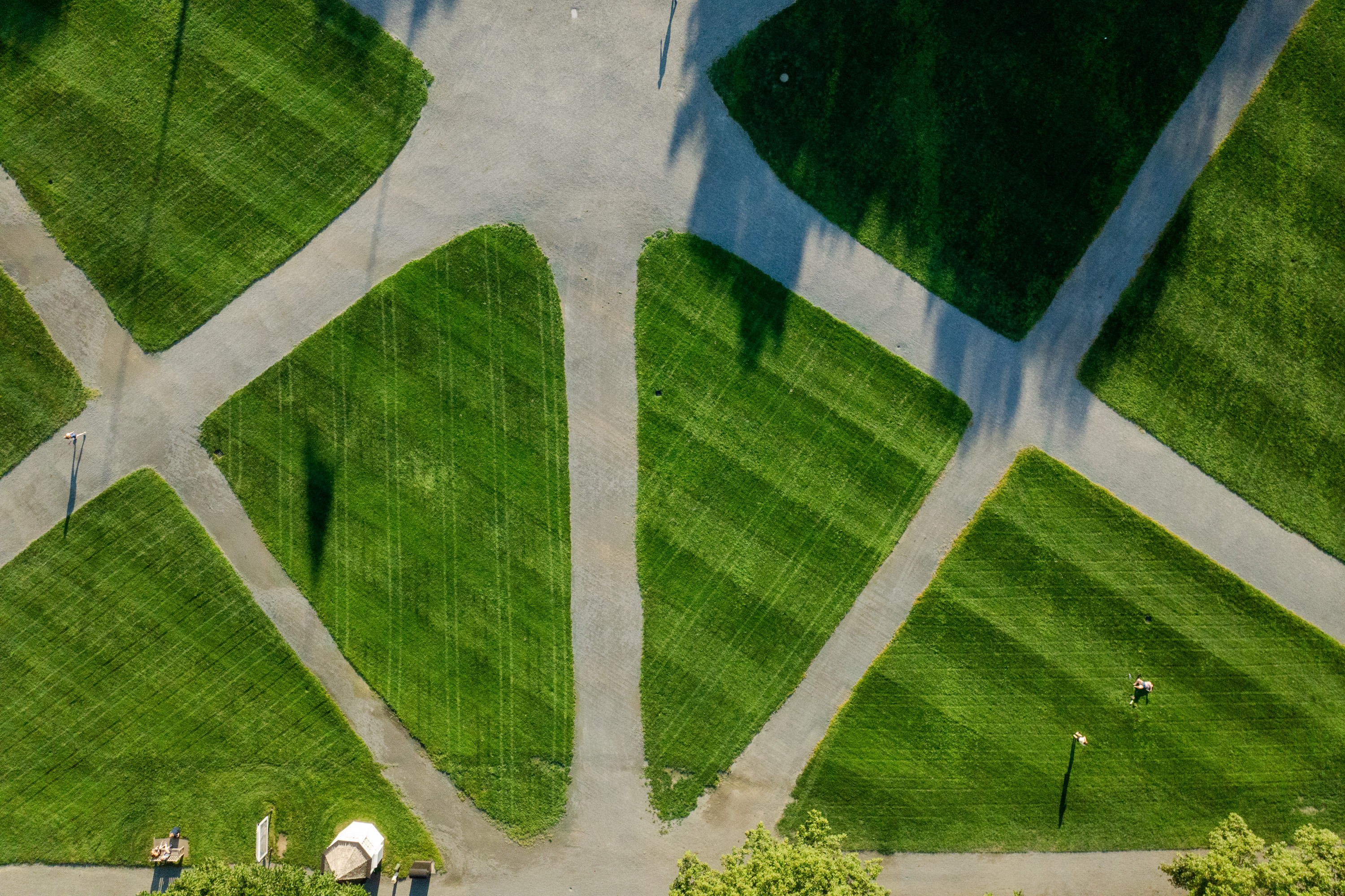 Aerial of the green