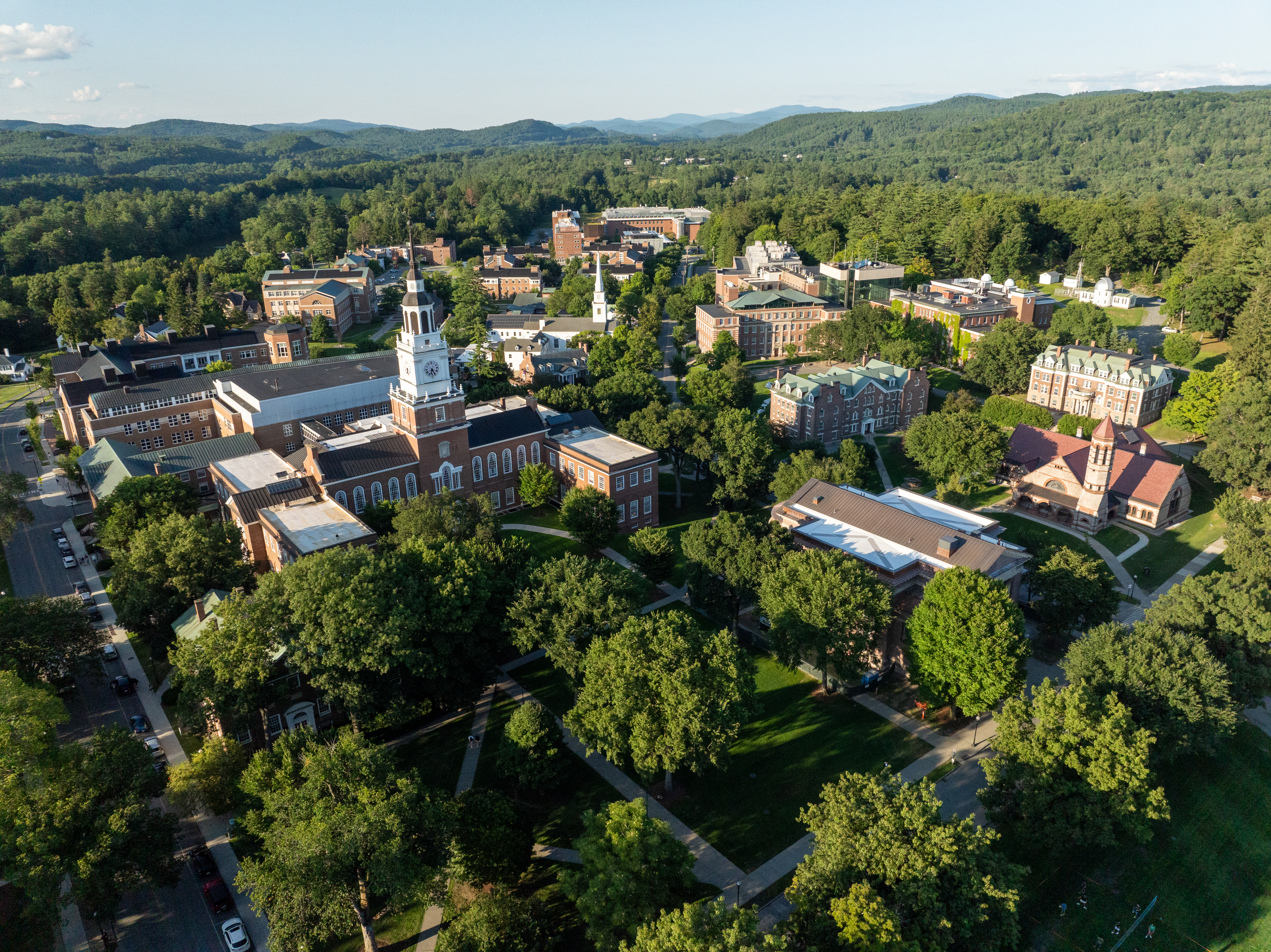 Campus in the summer