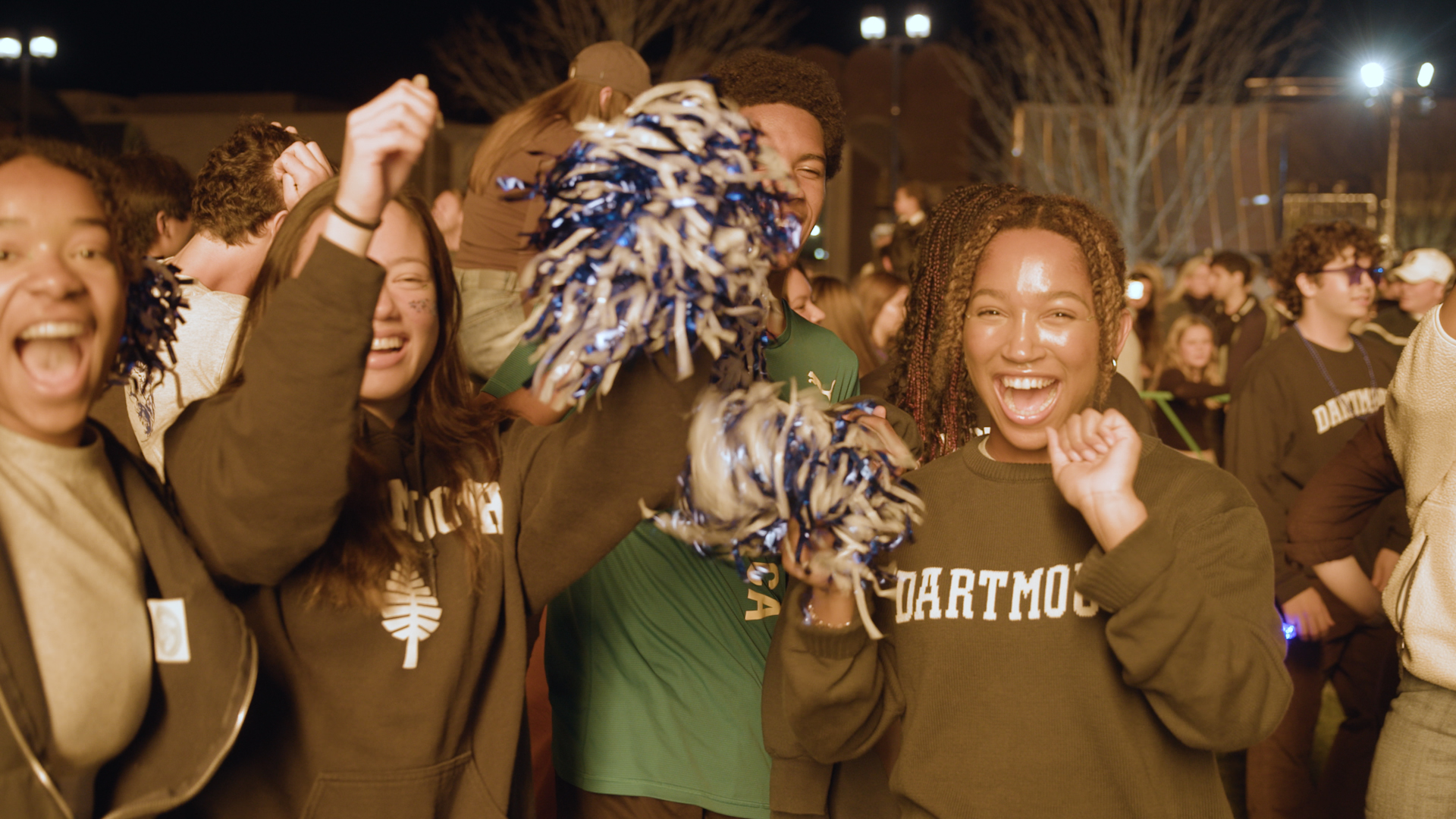 Students cheering