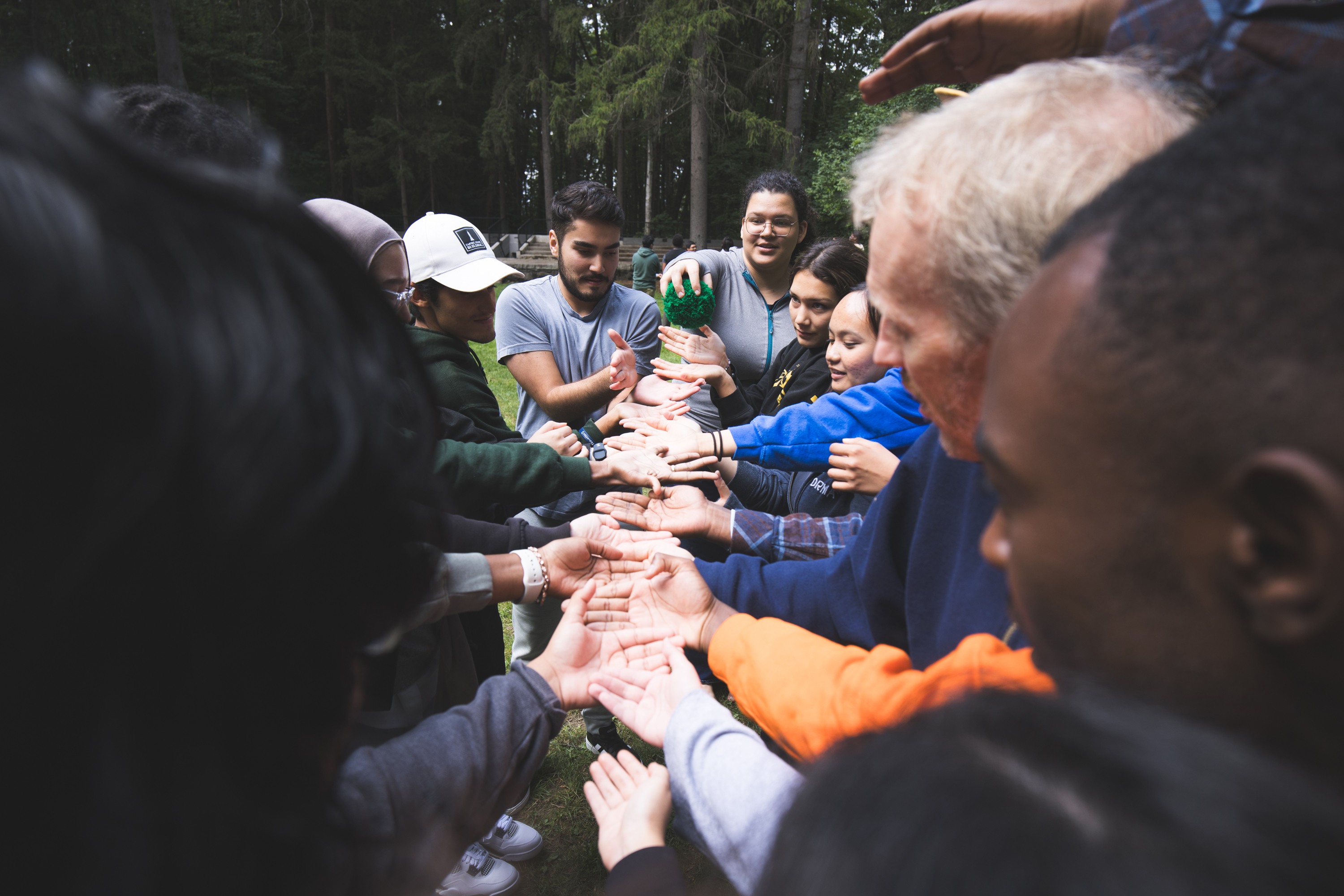 FYSEP students doing team building exercises
