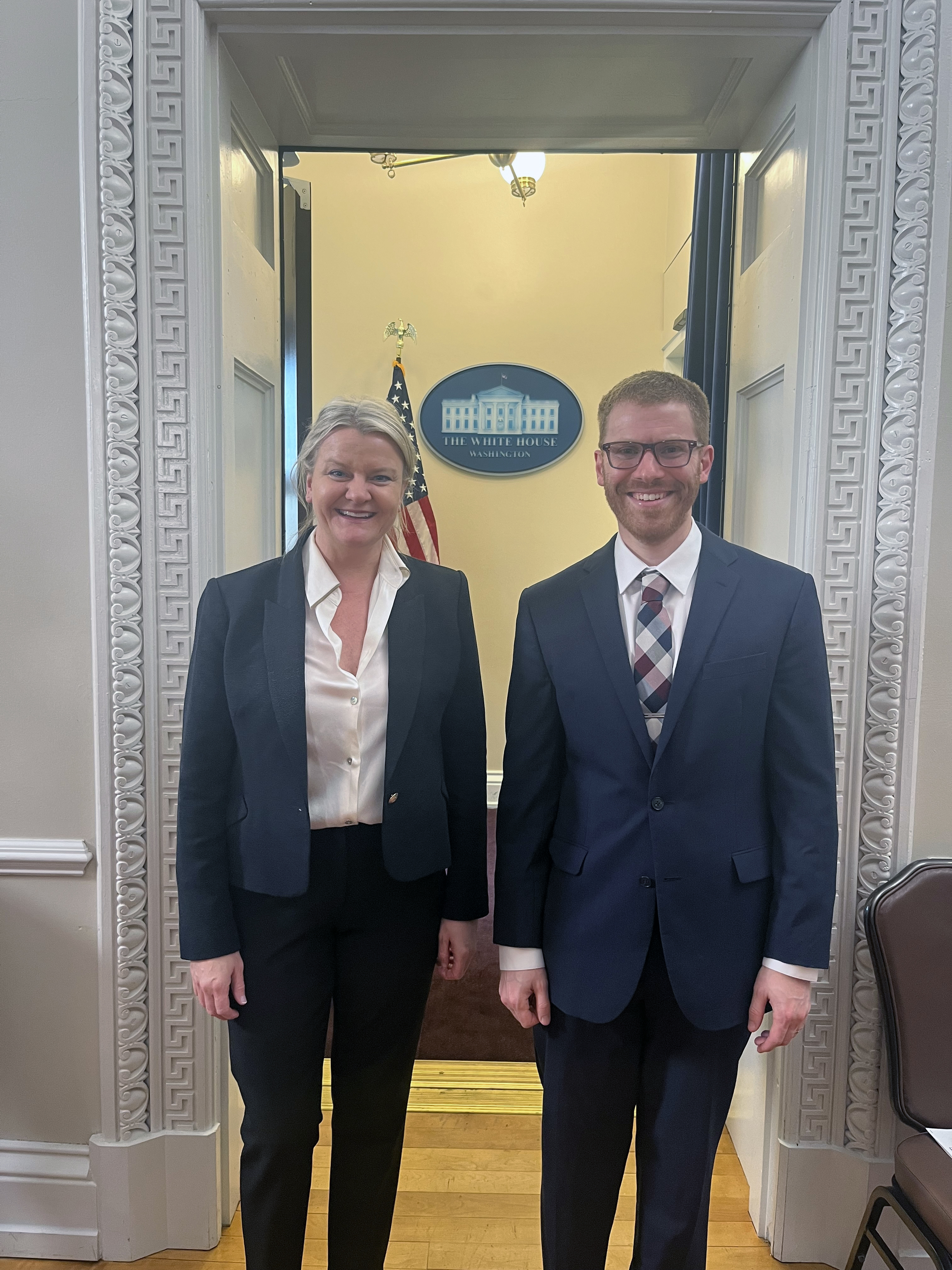 Lisa Marsch and Nick Jacobson at the White House