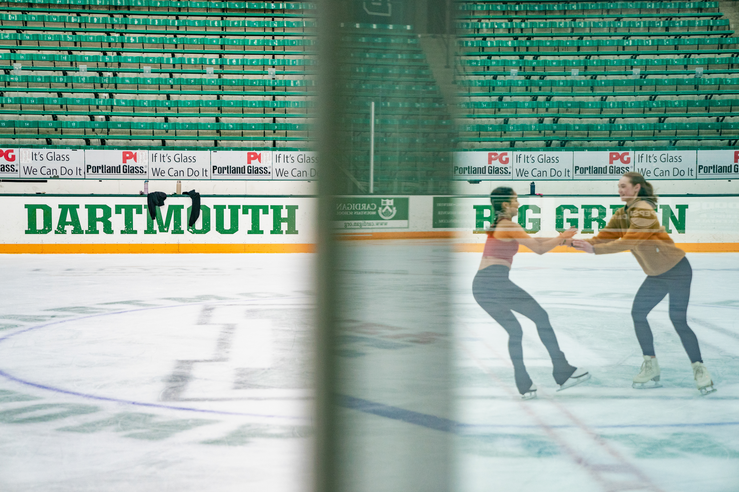 Alannah McShine and Marin Blaisdell skating