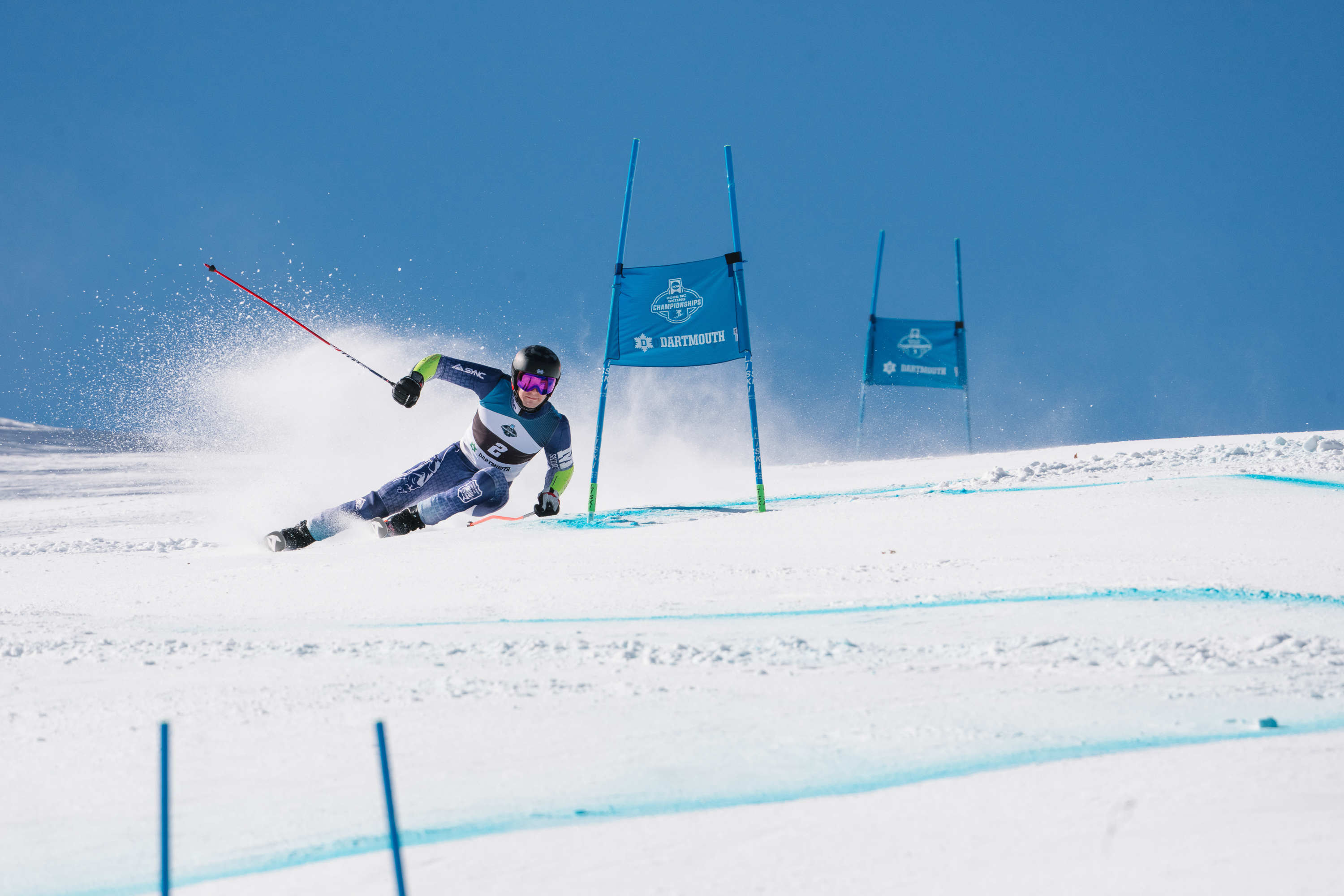 Nicholas Unkovskoy during the NCAA slalom races