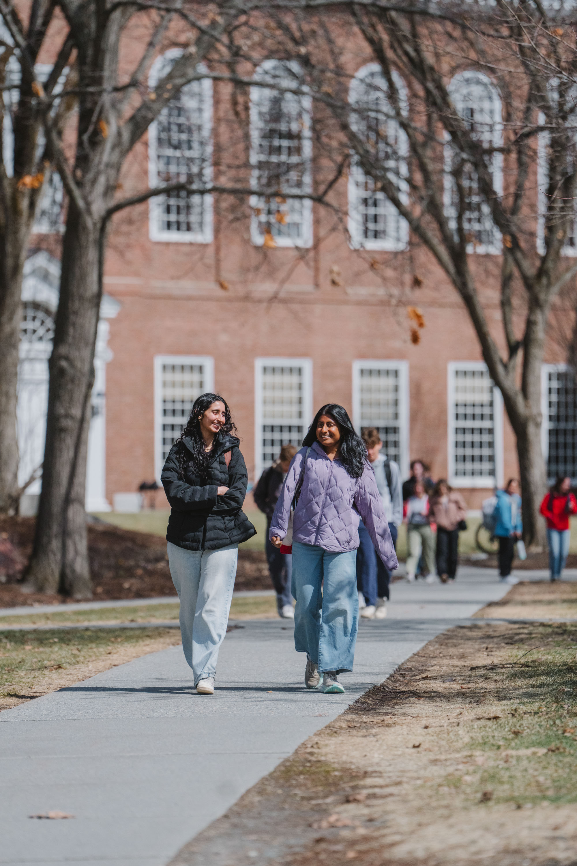 Two women walking