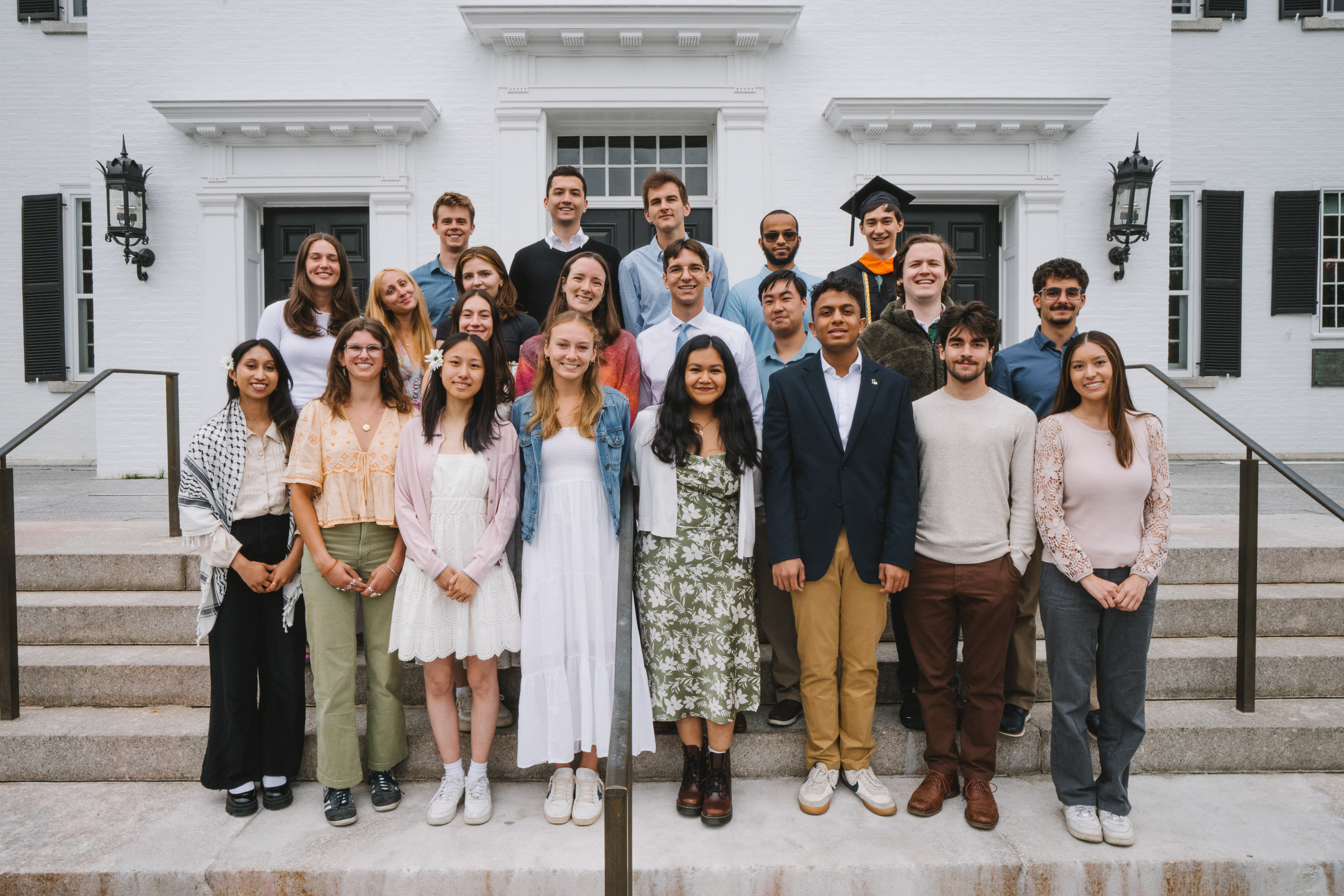 2025 salutatorians at Dartmouth Hall
