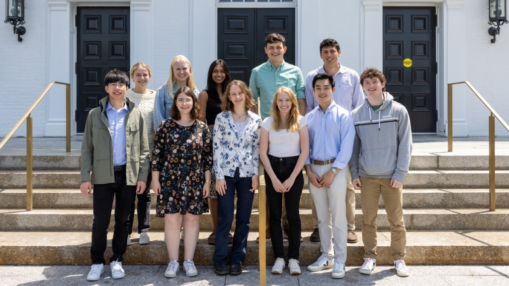 2023 Salutatorians outside Dartmouth Hall