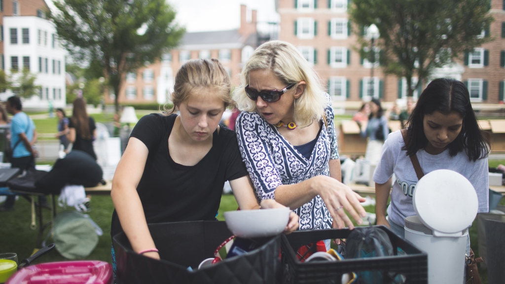 Tara Grabowski '92 and her daughter Helen Potts