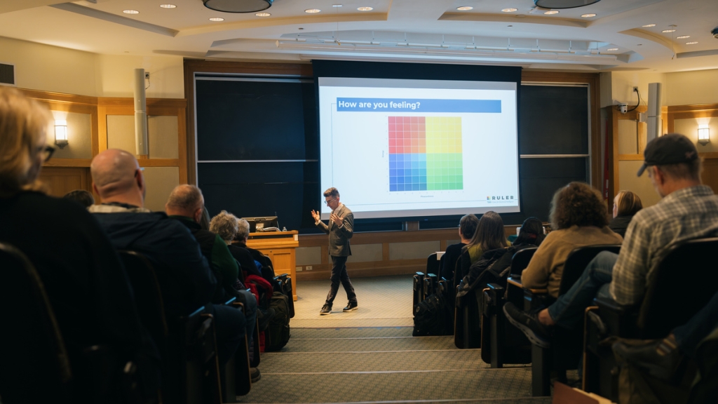 Marc Brackett giving a presentation