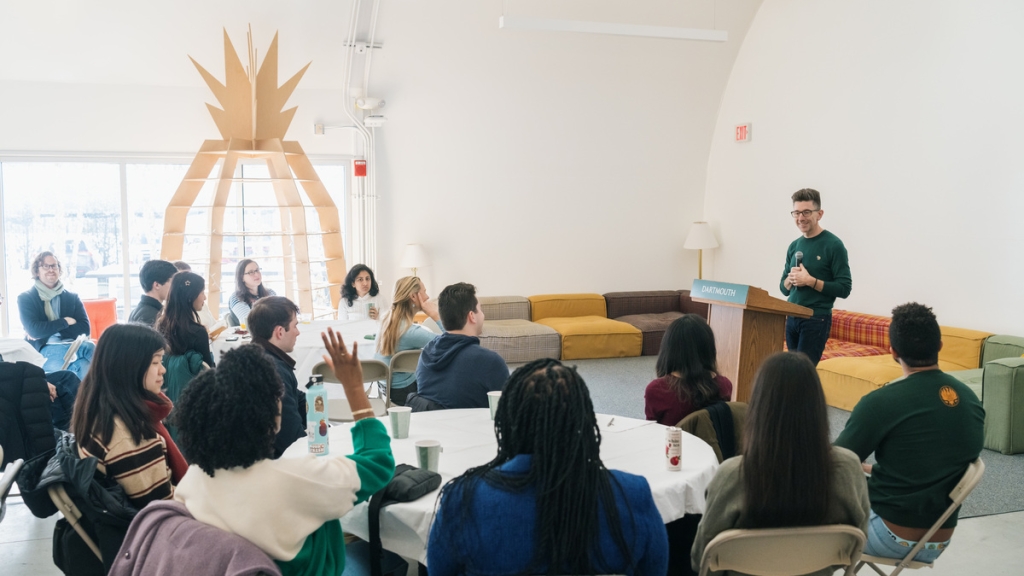 Marc Brackett hosting a workshop