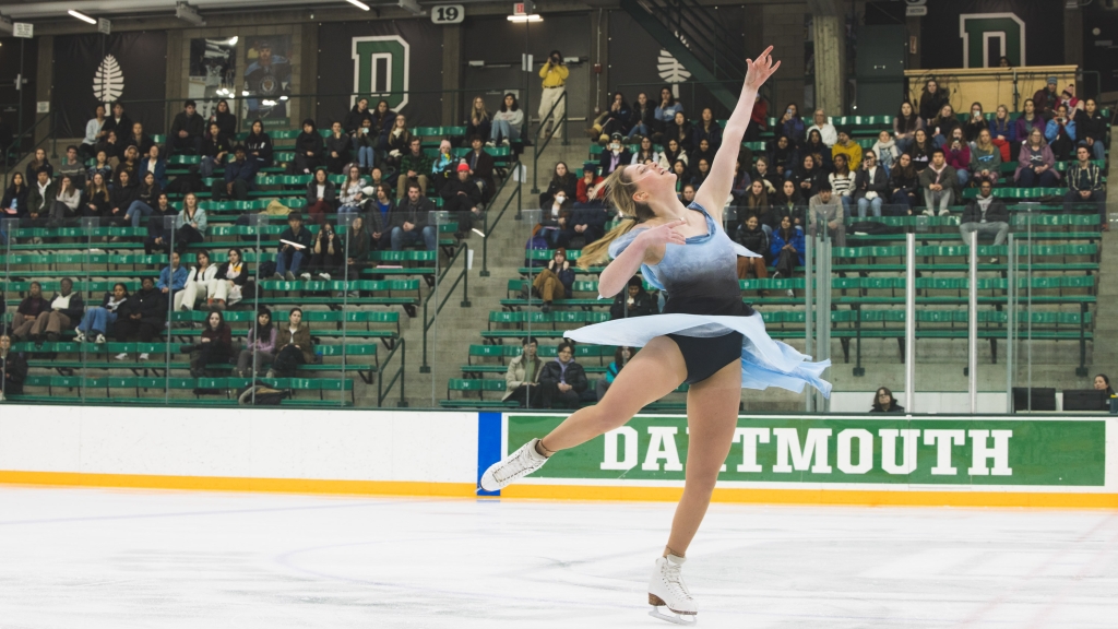 Skater performing at Thompson Arena