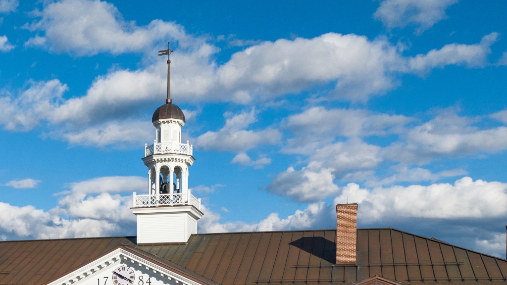 Aerial view of Dartmouth Hall cupola