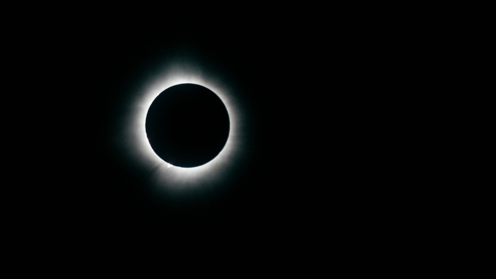 The total solar eclipse on Monday, as seen from St. Johnsbury, Vt.