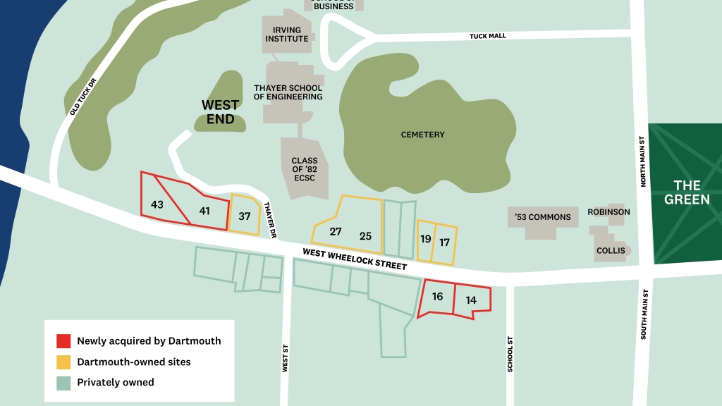 West Wheelock Street map