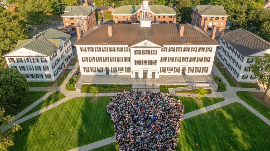Class of 2028 from a drone