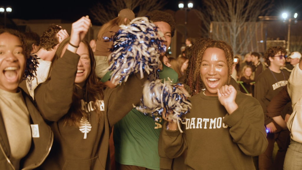 Students cheering