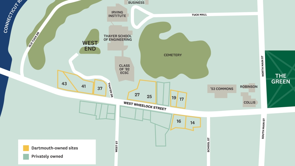 Map of the construction area