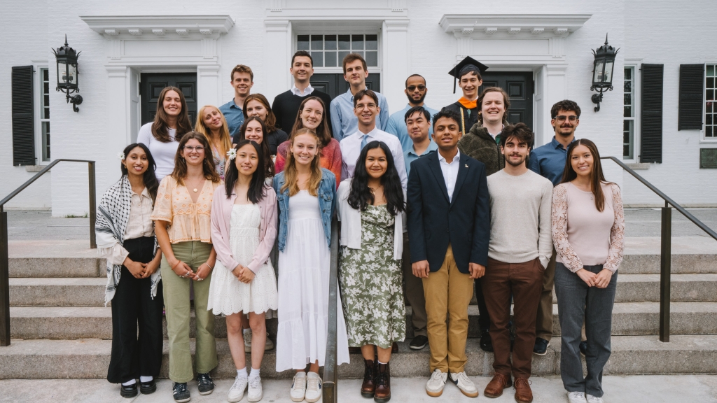 2025 salutatorians at Dartmouth Hall