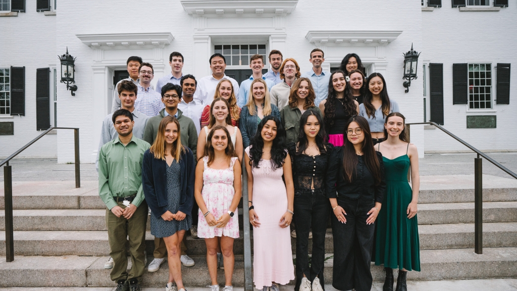 2025 valedictorians at Dartmouth Hall