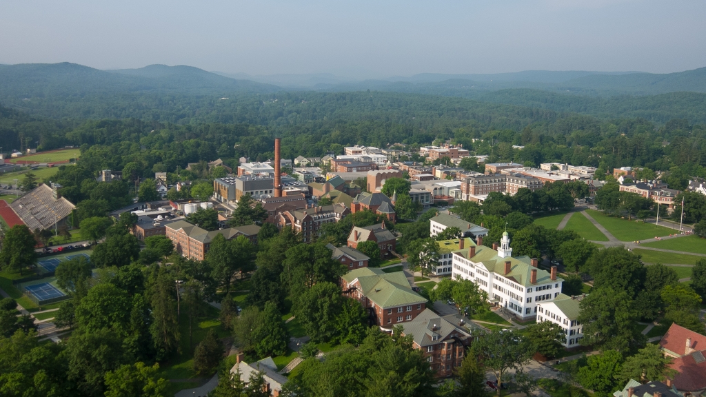 Dartmouth campus from above