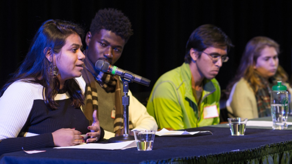 Students on panel 